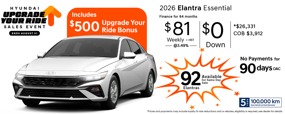 2026-Elantra - Upgrade Your Ride Sales Event 