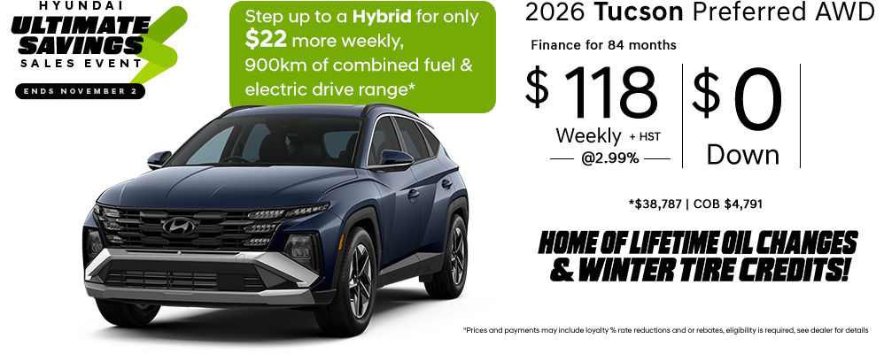 2026 Tucson Preferred AWD - Upgrade Your Ride Sales Event 